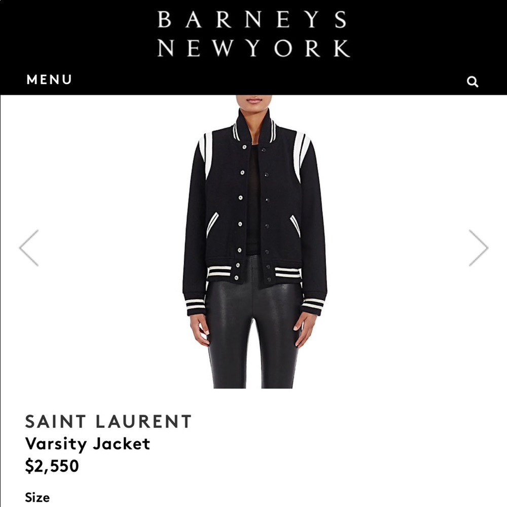 SAINT LAURENT BOMBER CLASSIC OLIVE GREEN - Picture 7 of 8